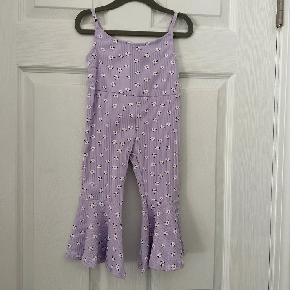 Enchanted Beauties | Bell-bottom Floral Jumpsuit Romper | 18-24m - Picture 2 of 5